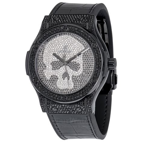 hublot 511.nd.9100.lr.1700.skull|Hublot Classic Fusion Skull Black Full Pavé Limited 511.ND.